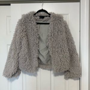 Bershka Faux Fur Coat
